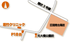 当クリニック周辺の略地図